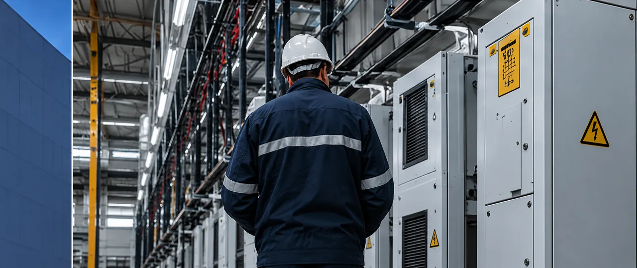 Instalación eléctrica industrial con tableros de distribución